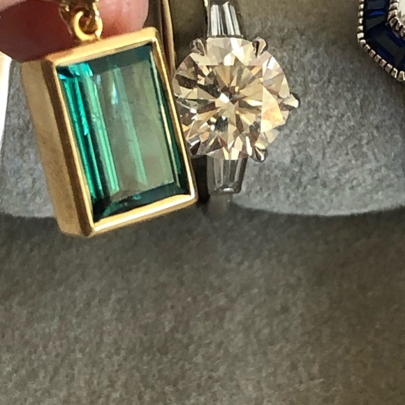 Blue Indicalite Tourmaline Drop - Picture 4 of 8